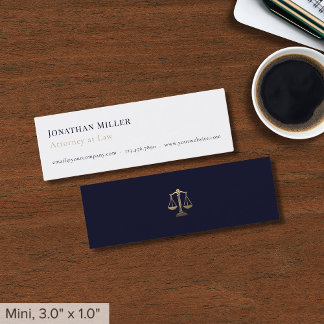 Carte De Visite Mini Un simple avocat moderne