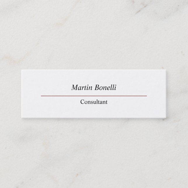 Carte De Visite Mini Unique Creative Professional Plain (Devant)