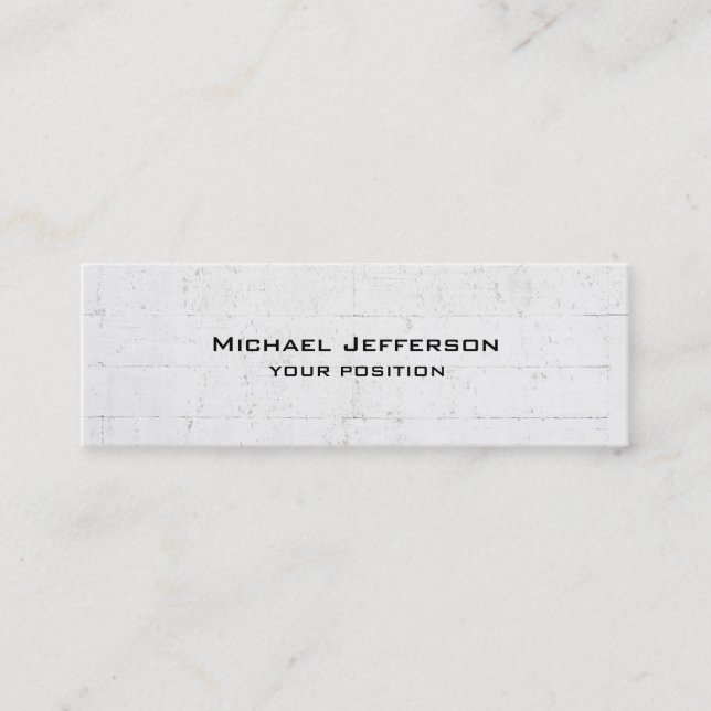 Carte De Visite Mini Unique design moderne tendance de mur gris (Devant)