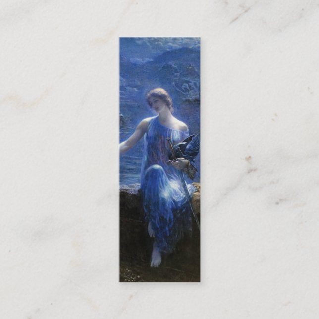 Carte De Visite Mini Valkyrie, vigile Signet par Edward Robert Hughes (Devant)