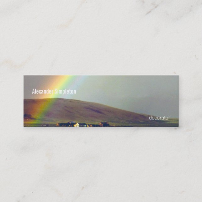 Carte De Visite Mini Vallée de San Luis après pluie (Devant)