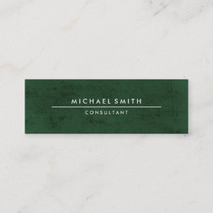 Carte De Visite Mini Vert minimaliste