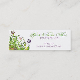 Carte De Visite Mini Vignes florales