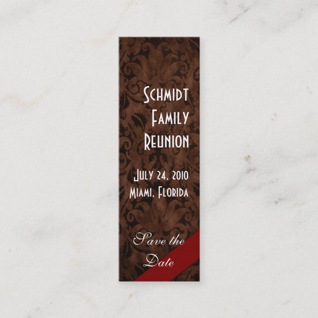 Carte De Visite Mini Vintage (Devant)