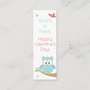 Carte De Visite Mini Vous êtes un Hoot ! Owl Valentine Signet