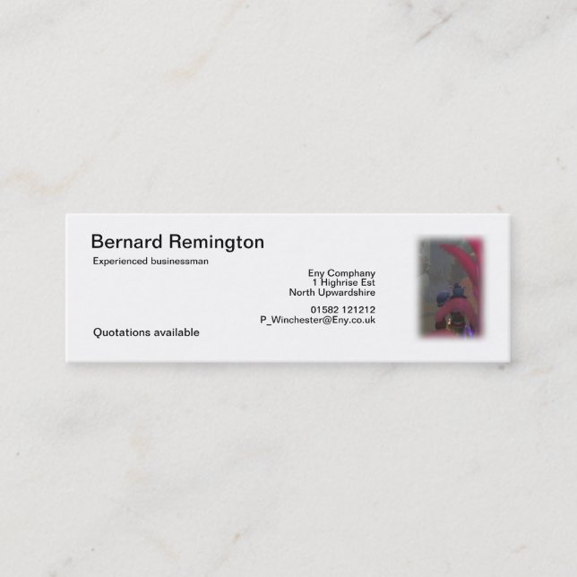 Carte De Visite Mini Voyageur d'Elf (Devant)