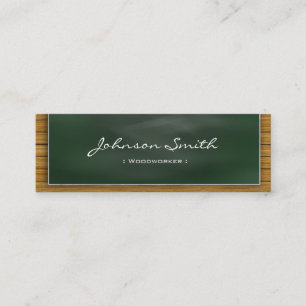 Carte De Visite Mini Woodworker - Cool Blackboard Personnel