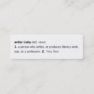 Carte De Visite Mini Writer Défini [comme vous]