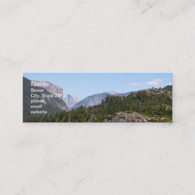 Carte De Visite Mini Yosemite (Devant)