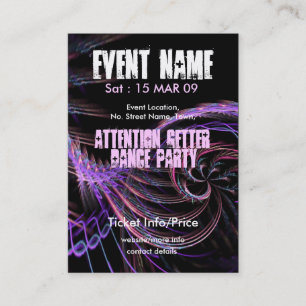 Carte De Visite miniFLYER DE FÊTE D'ÉVÉNEMENT #007