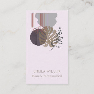 Carte De Visite Minimal Beauty Business Card | Abstract Botanical