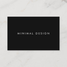 Carte de visite Minimal Black BusinessCard