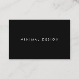 Carte de visite Minimal Black BusinessCard