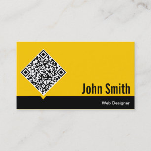 Carte de visite minimal de conception web de code