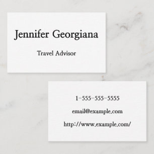 Carte de visite minimal et moderne de conseiller
