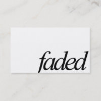 Carte de visite minimal fané de logo