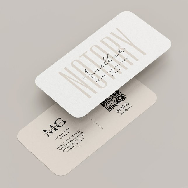 Carte De Visite Minimal Mobile Notary Public Signing Agent Sand (Minimal Mobile Notary Public Signing Agent Sand Business Card
)