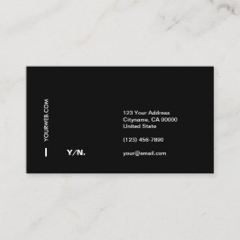 Carte de visite minimal moderne de la typographie