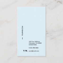 Carte de visite minimal moderne de verticale de