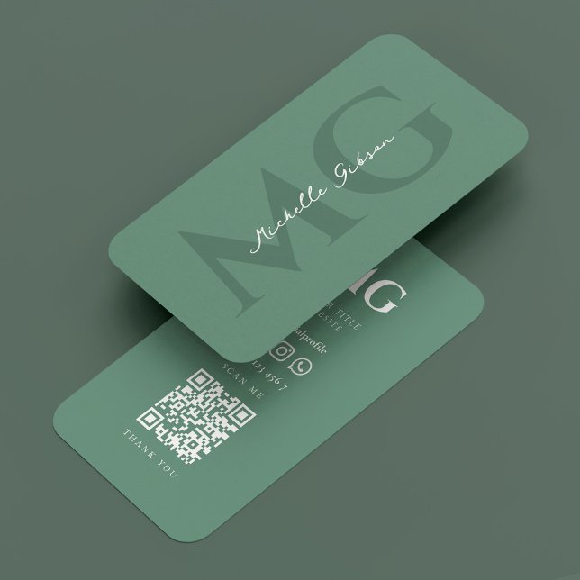 Carte De Visite Minimal moderne Dusty Turquoise Professionnel Simp (Minimal Modern Dusty Teal Professional Simple Business Card
)