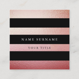 Carte de visite minimal professionnel de carré