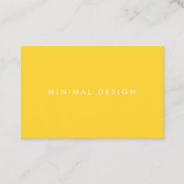 Carte de visite Minimal Yellow Business Card