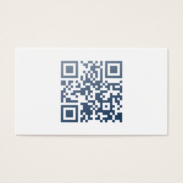 Carte de visite minimale (code QR et nom) (Devant)