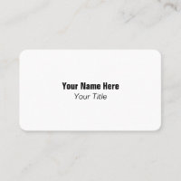 Carte de visite minimale moderne