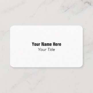 Carte de visite minimale moderne