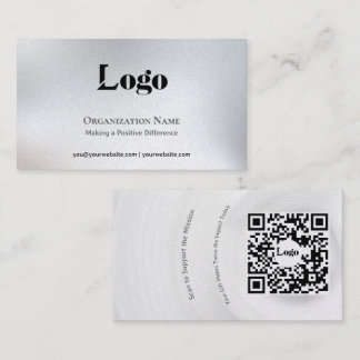Carte de visite minimale pour la collecte de fonds
