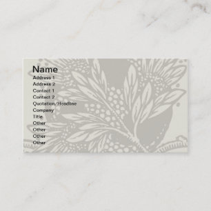 Carte De Visite minimalisme floral Art nouveau