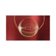 Minimalisme Golden Foil Verre rouge encadré VIP