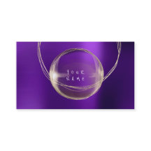 Minimalisme Golden Foil Verre violet encadré VIP