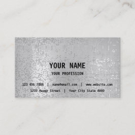 Carte De Visite Minimalisme Silver Grey Finances de conseil