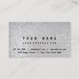 Carte De Visite Minimalisme Silver Grey Vip Consulting Finances