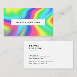 Carte De Visite Minimalist holographic Business Cards
