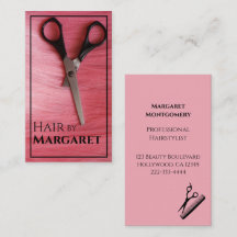 Minimalist Photo Pink Black Luxury Hair Salon