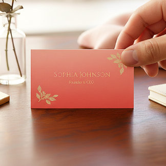 Carte De Visite Minimalist red Business Card