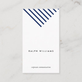 Carte De Visite Minimalist simple professional nautical blue lines