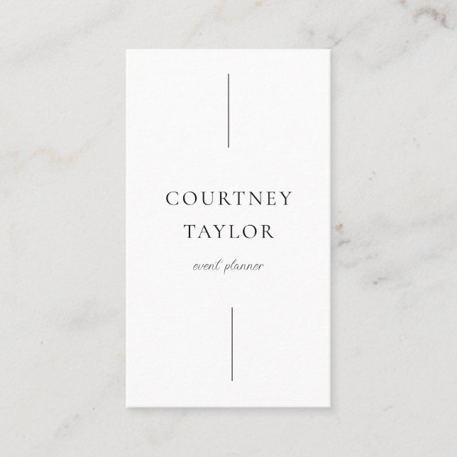 Carte De Visite Minimalist simple professional with QR code (Devant)