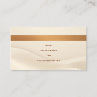 Carte De Visite Minimalist Soft Beige & Tan Modern Business Card 