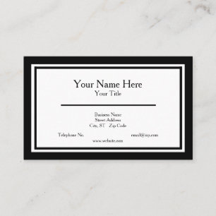 Carte de visite minimaliste