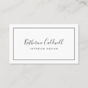 Carte de visite minimaliste