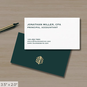 Carte De Visite Minimaliste Classique Professionnel