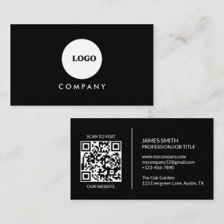 Carte de visite minimaliste | Code QR