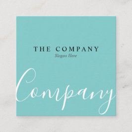 Carte de visite minimaliste de carré de typo de