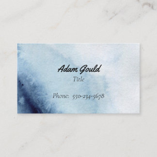 Carte de visite minimaliste de dégradé bleu marine