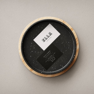 Carte de visite minimaliste de luxe pour professio