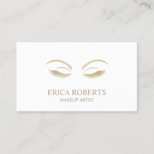 Carte De Visite Minimaliste de plaine de fille de beauté de