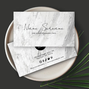 Carte De Visite Minimaliste en marbre